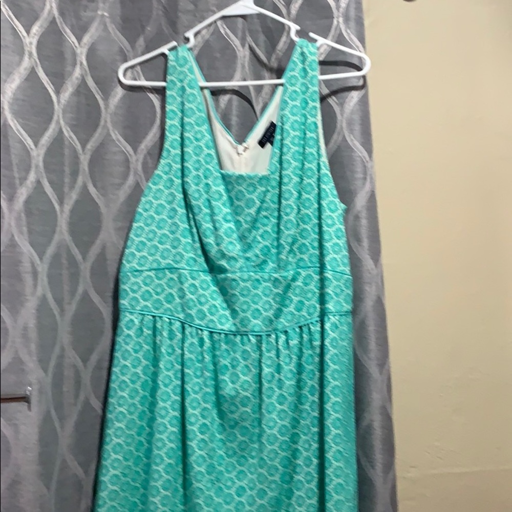 Aqua Lace Fit and Flare Dress from The Limited